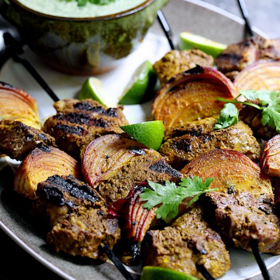 Indian-Style Beef Kabobs