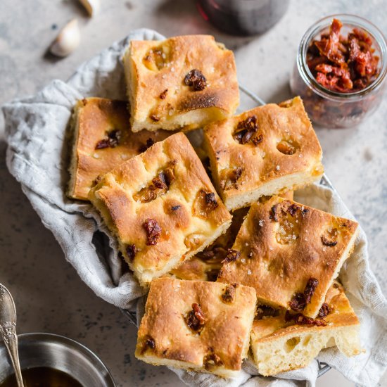 roasted garlic focaccia