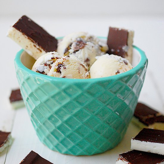 Peppermint pattie ice cream