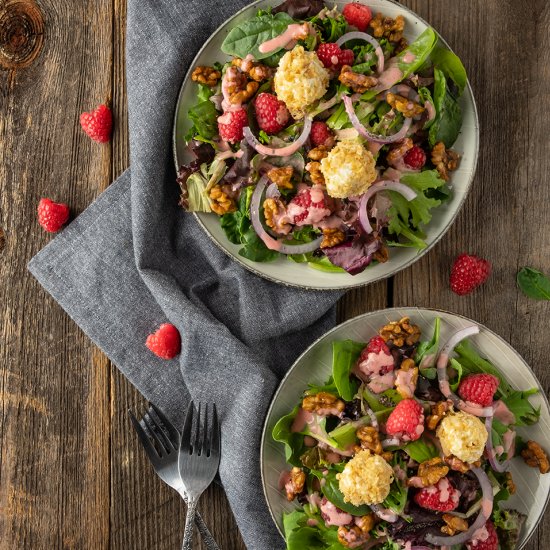 Salad w/ Raspberry Lambic Dressing