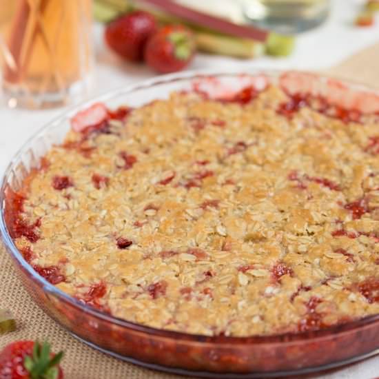 Strawberry rhubarb crisp