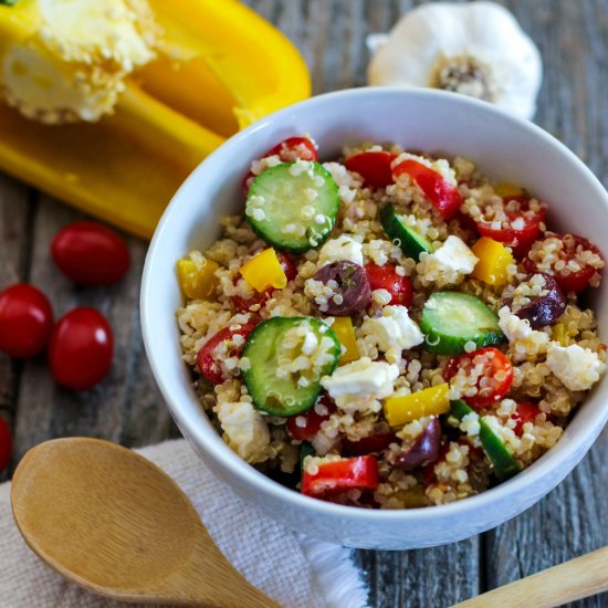 Colorful Quinoa Salad with Feta