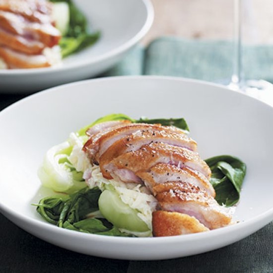 Duck breast with celeriac salad