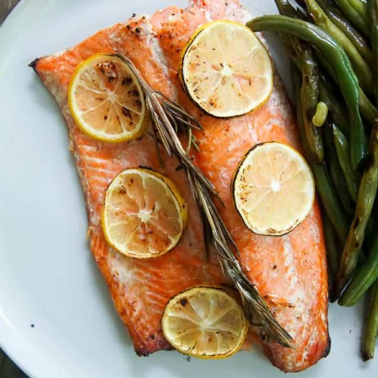 Honey Lemon Grilled Salmon