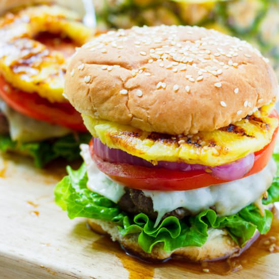 Hawaiian Teriyaki Burgers