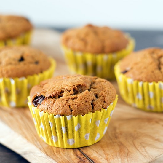 Spiced sweet potato muffins