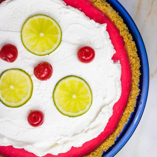 Cherry Limeade Icebox Pie