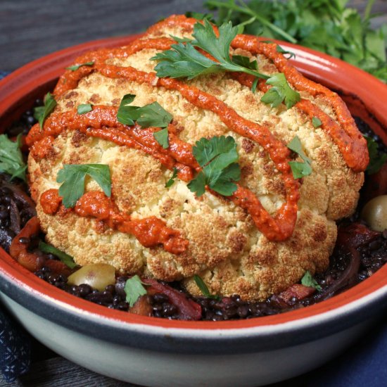 Tajine Lenti Stew with Cauliflower