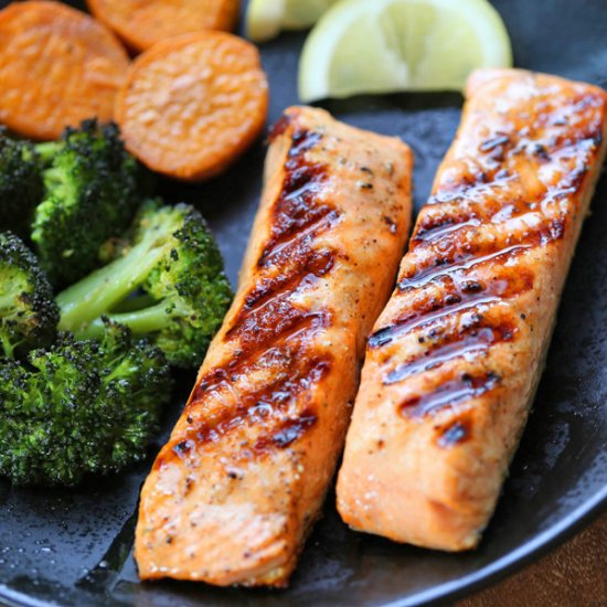 grilled salmon