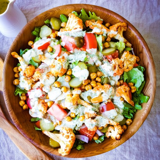 Buffalo Cauliflower Salad