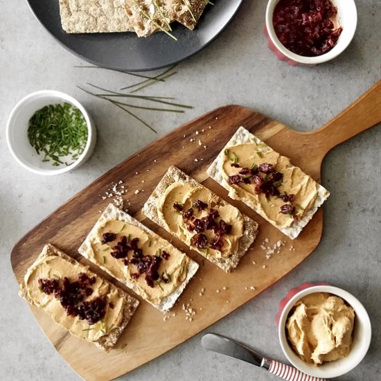 Salmon Spread with Pickled Cherries