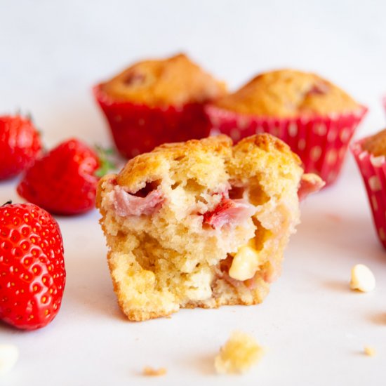 Strawberry & White Chocolate Muffin