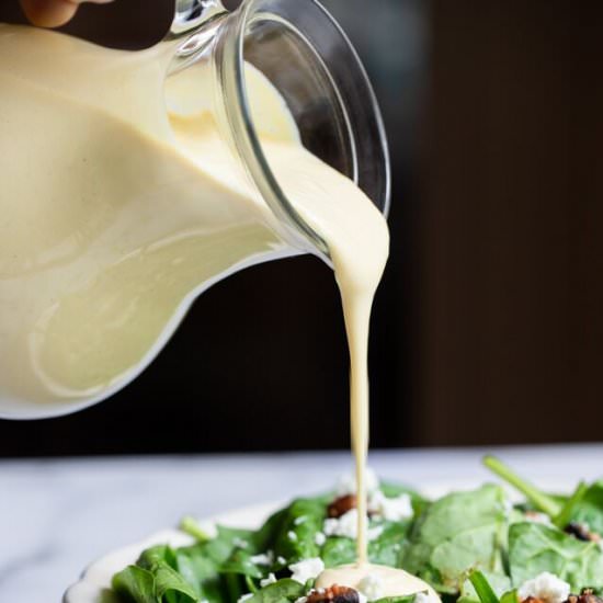 Miso Lemon Tahini Salad Dressing