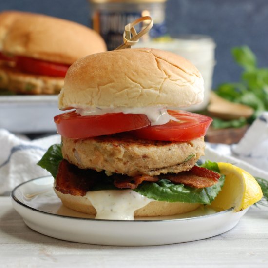 BLT Tuna Cake Sliders