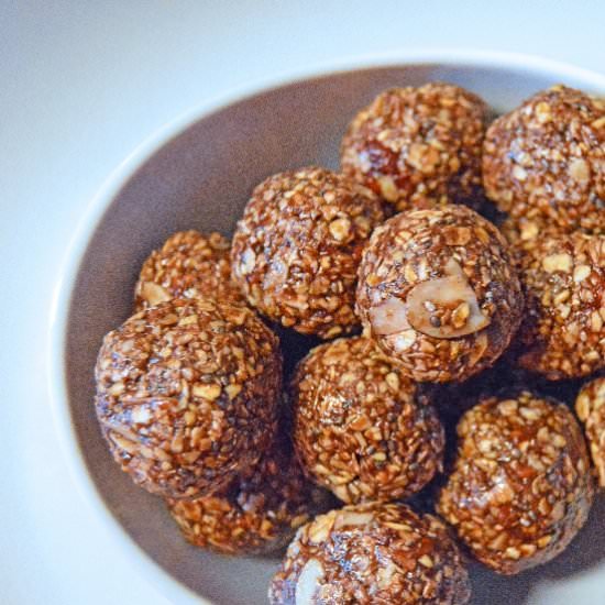 Chocolate Raspberry Hazelnut Balls