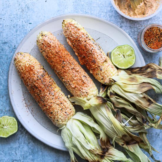 Corn with Togarashi-Lime Mayo