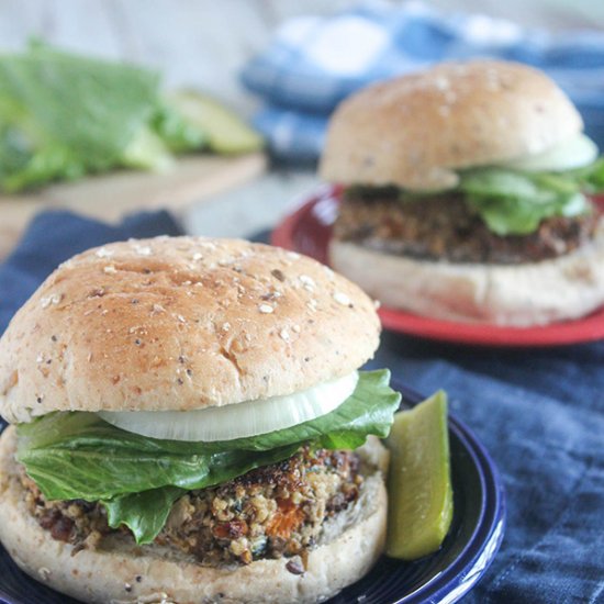 Homemade Mushroom Veggie Burgers