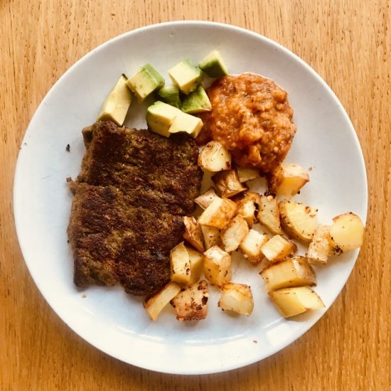 High protein vegan steak