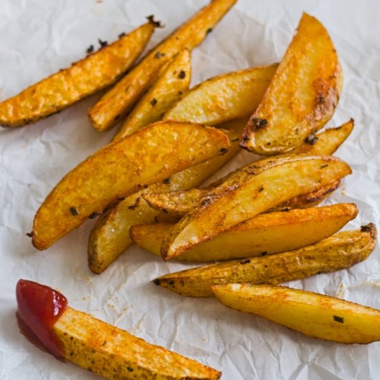 Baked Crispy Potato Wedges