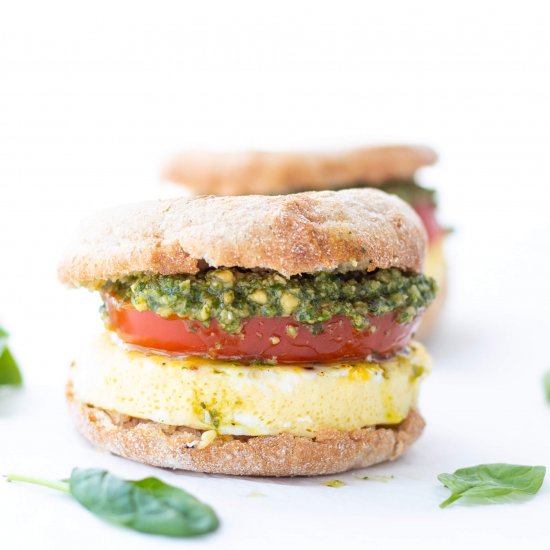 Pesto Breakfast Sandwiches