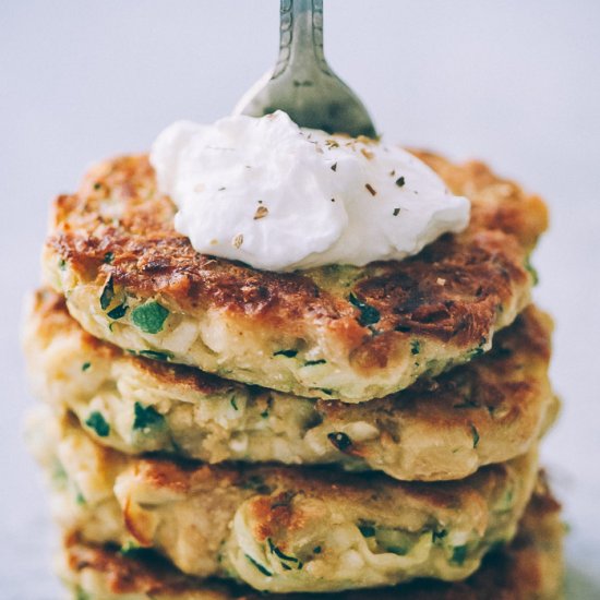 Vegan Zucchini Fritters (GF)