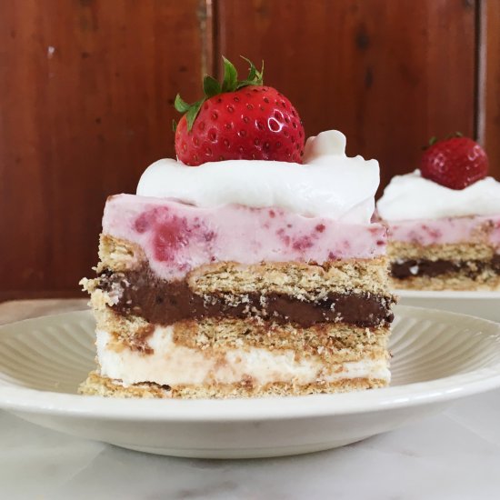 Neapolitan Icebox Cake