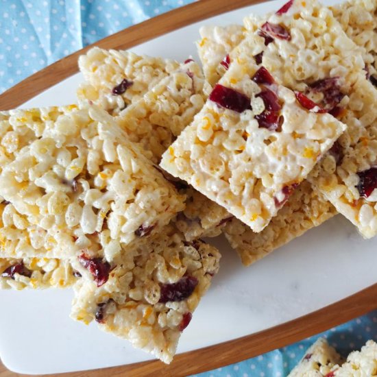 Cran-Orange Rice Crispy Treats