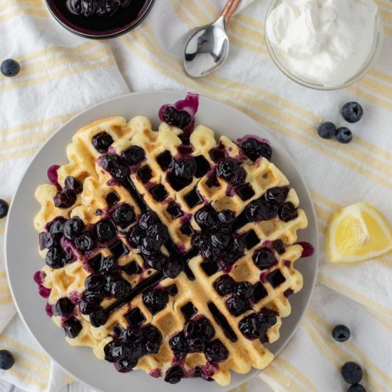 Lemon Ricotta Waffles