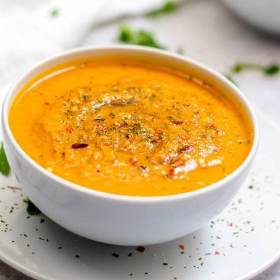 Spicy Carrot & Coriander Soup