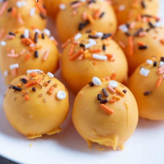 orange creamsicle truffles