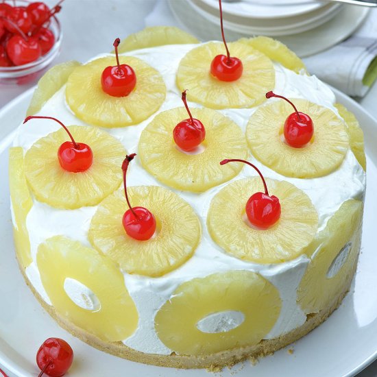 No Bake Pineapple Cake