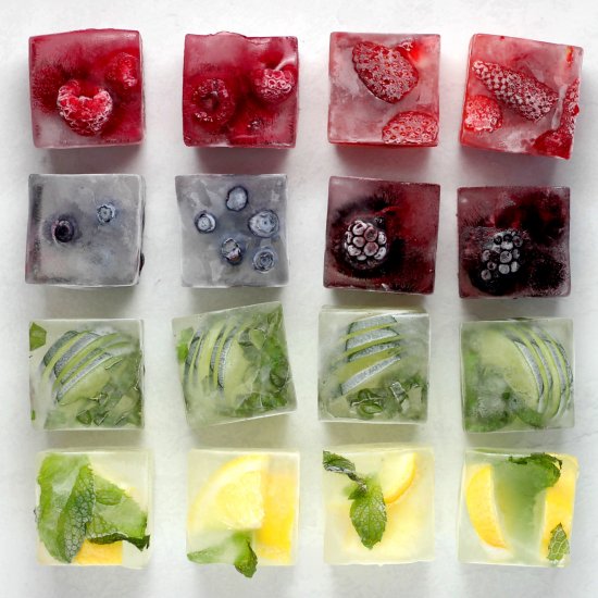 fruity ice cubes