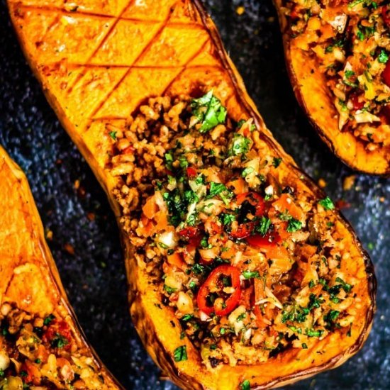 Stuffed butternut Squash