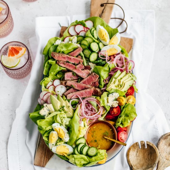 Spring Cobb Salad with Seared Ahi