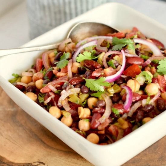 Spicy Mexican Style 3-Bean Salad