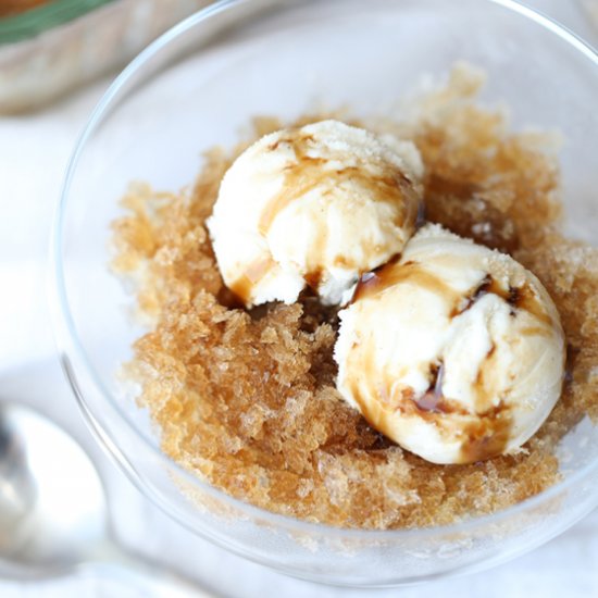 Root Beer Float Granita