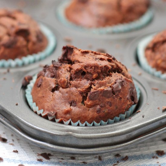 Chocolate Zucchini Muffins