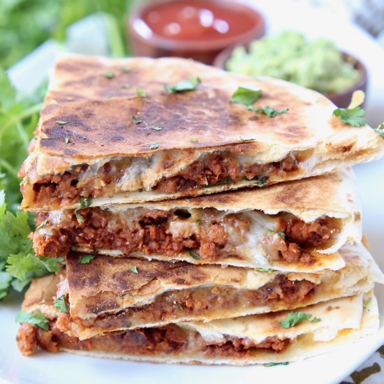 Soy Chorizo Quesadilla