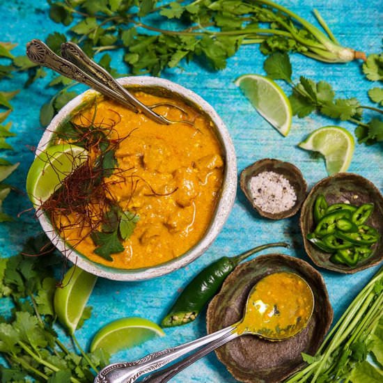 Keto Saffron Chicken Korma