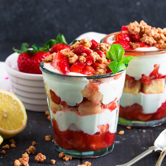 Strawberry and Lemon Parfaits