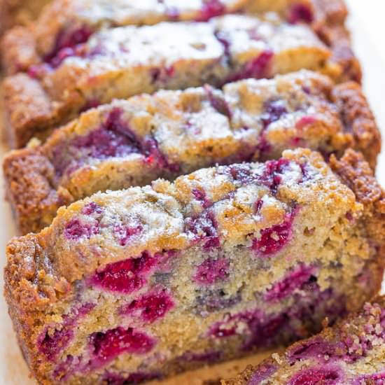 The Best Raspberry Bread