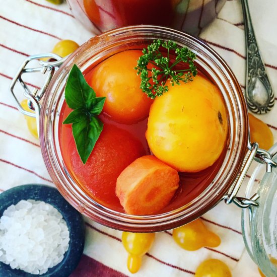 Whole Marinated Tomatoes