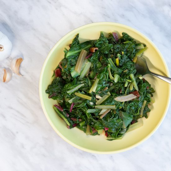 Garlicky Swiss Chard