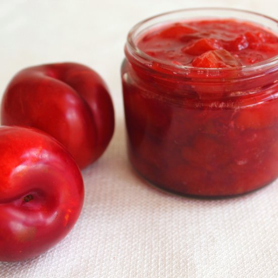 Homemade Red Plum Jam