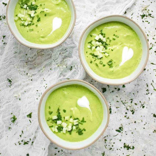 Spicy Green Goddess Gazpacho