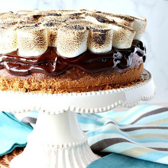 Chocolate Chip S’mores Cheesecake