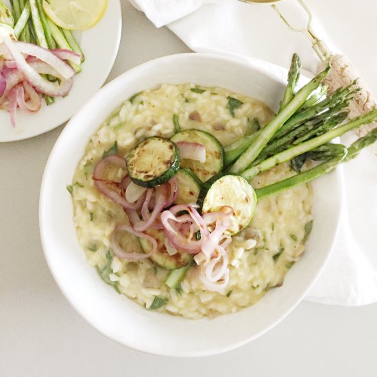 Mushroom + Spinach Risotto