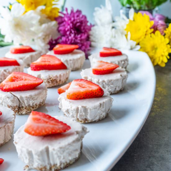 Mini Dairy Free Cheesecakes