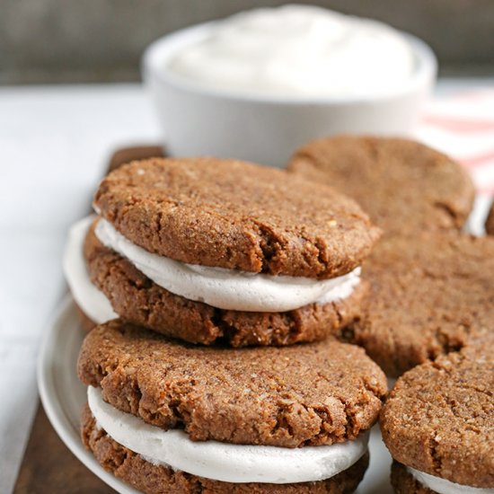 Paleo Oatmeal Cream Pies