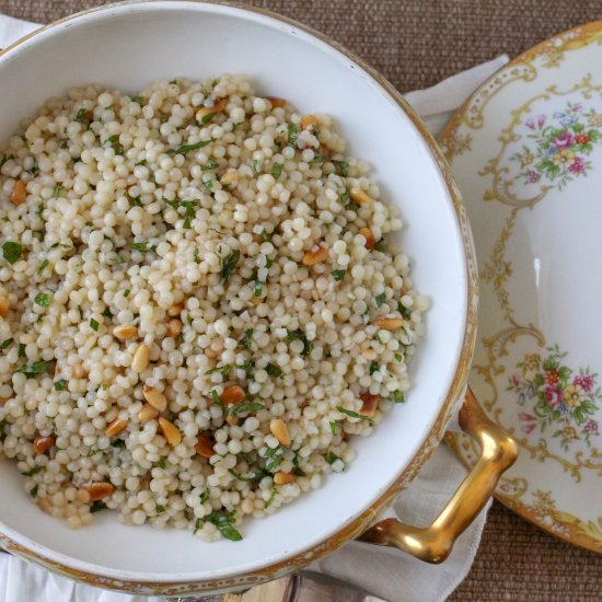 Israeli Couscous, Lemon & Mint